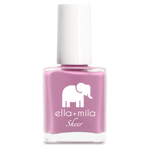 Bold pink lavender tint sheer nail polish bottle – ella+mila Sheer