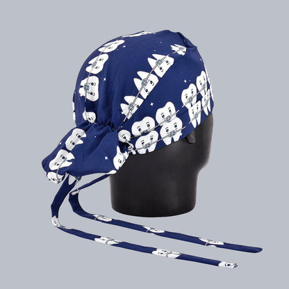 Braces N Navy Blue Female Bun Cap 012