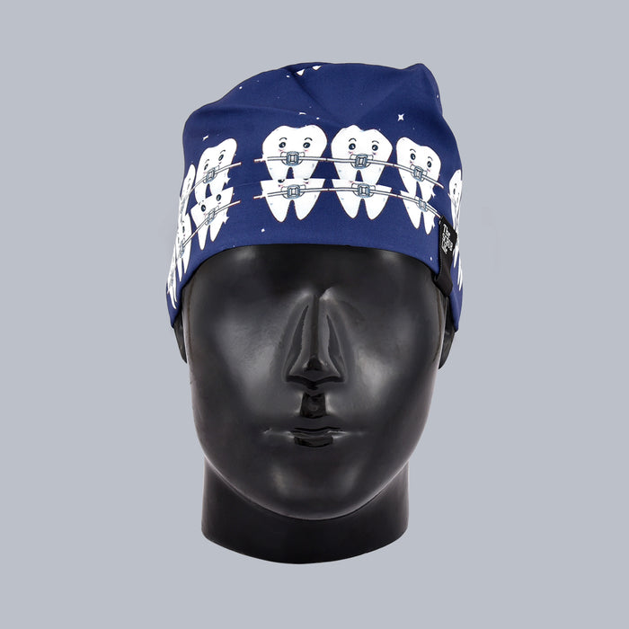 Braces N Navy Blue Female Bun Cap 012