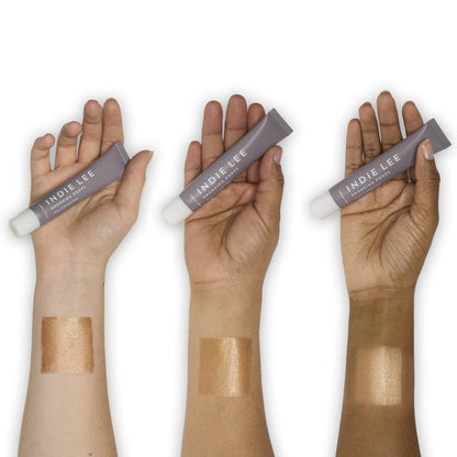 Indie Lee-Bronzing Drops-Skincare-IndieLee_BronzingDrops_Swatch_Arms-The Detox Market |