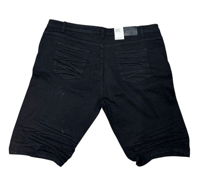 B&T BLIND TRUST JEAN SHORT - BTS21198X - BLACK/WHITE