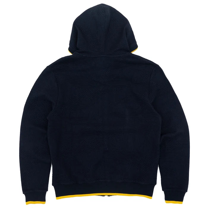 B&T MAKOBI AMALFI KNIT HOODIE - M4432B - NAVY