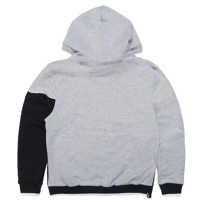 B&T MAKOBI BIANCHI JACQUARD HOODIE - M4332B - BLACK