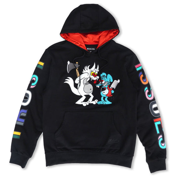 (B&T) MAKOBI HOODIE -  M5272 - BLACK