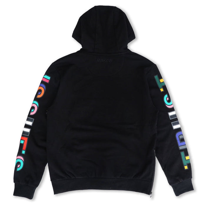 (B&T) MAKOBI HOODIE -  M5272 - BLACK