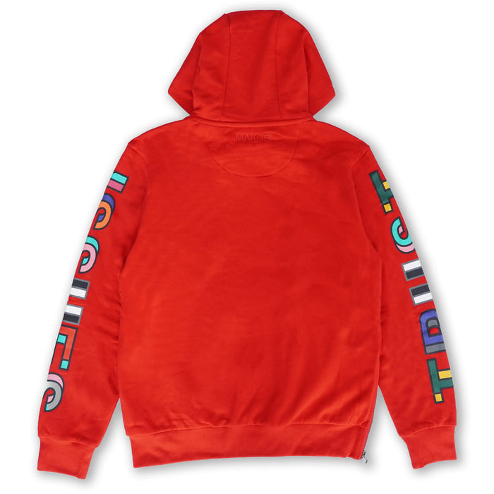 (B&T) MAKOBI HOODIE -  M5272 - RED