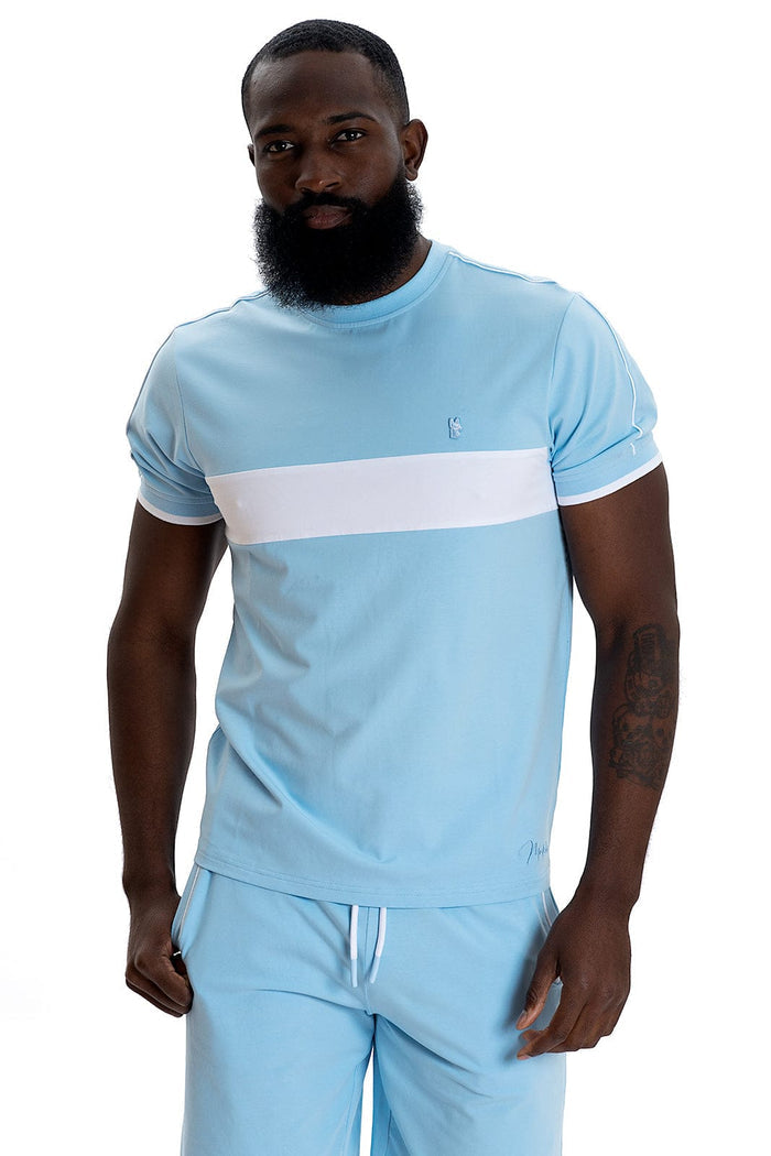 (B&T) MAKOBI SHORT SET - M301 - LIGHT BLUE