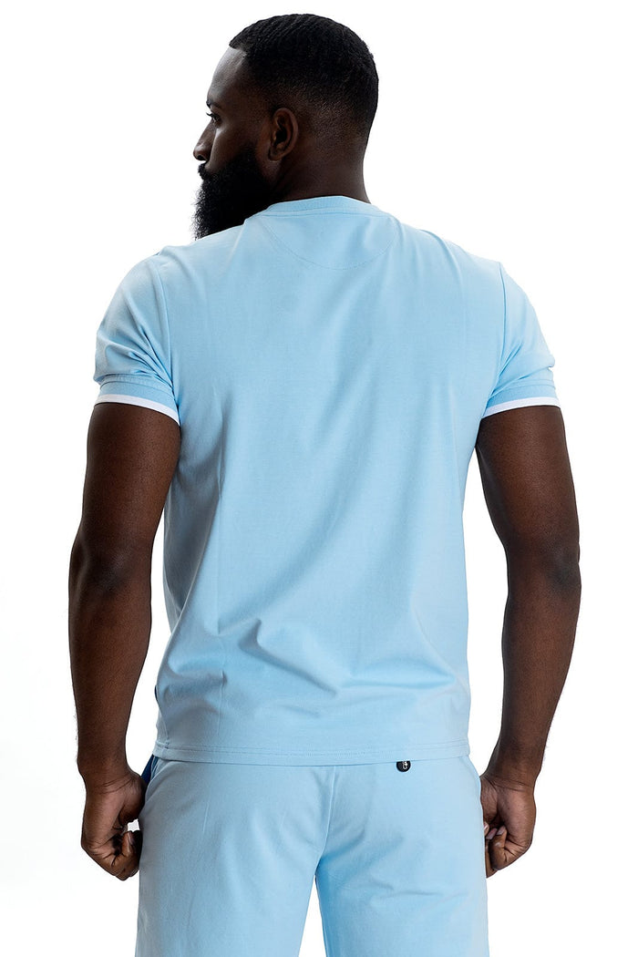 (B&T) MAKOBI SHORT SET - M301 - LIGHT BLUE