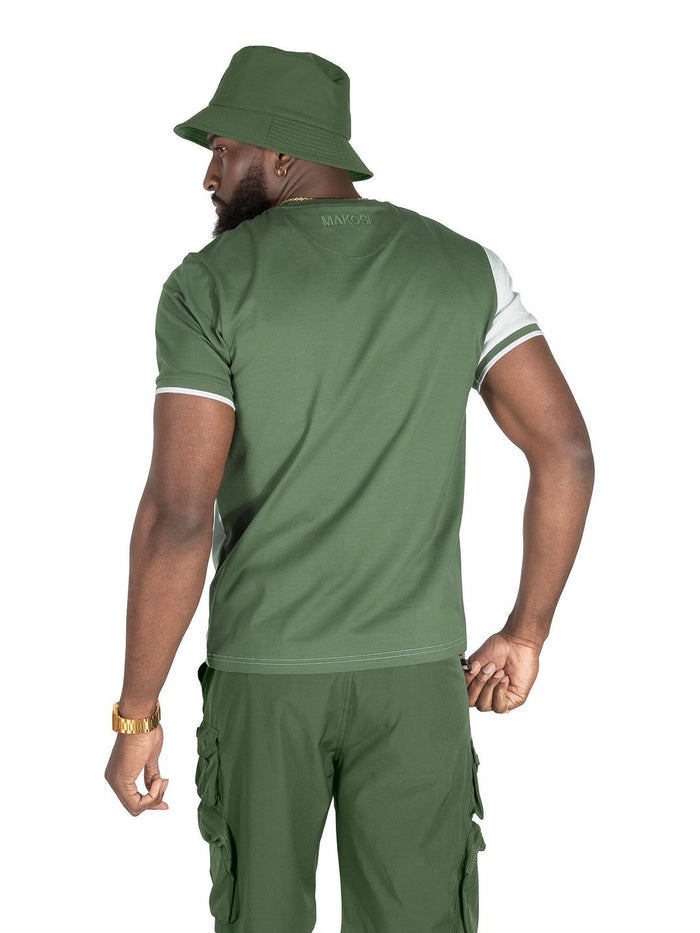 (B&T) MAKOBI TEE - M347 - DK. OLIVE