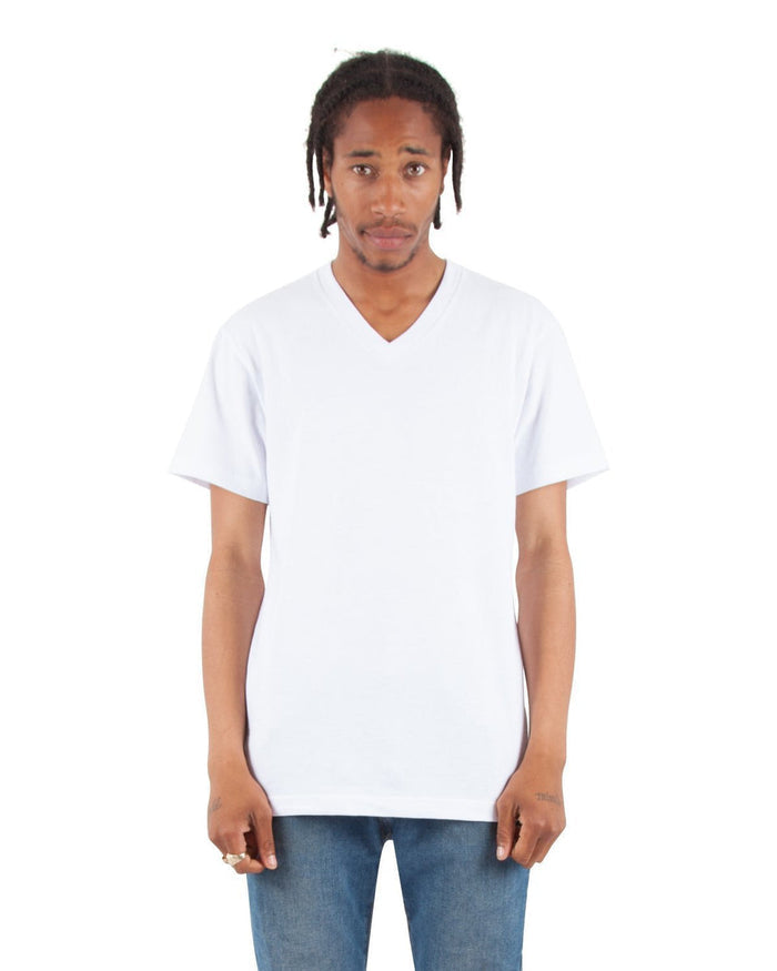 B&T SHAKA WEAR PLAIN T-SHIRT V-NECK SUPERMAXHEAVY