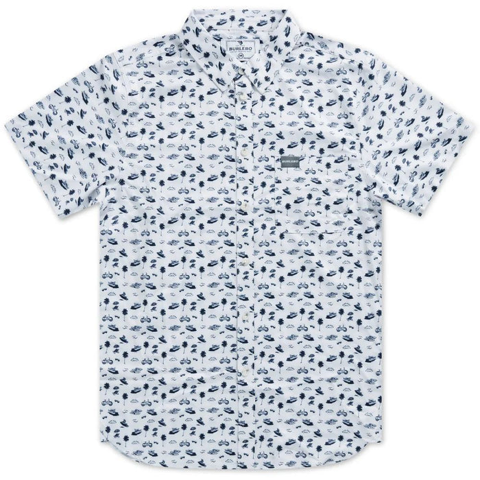 Burlebo's Men's Performance Short Sleeve Button Up Shirt
