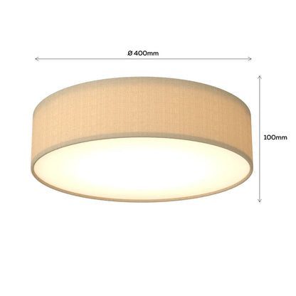 Calex Ceiling Light – E27 – 40cm – Taupe