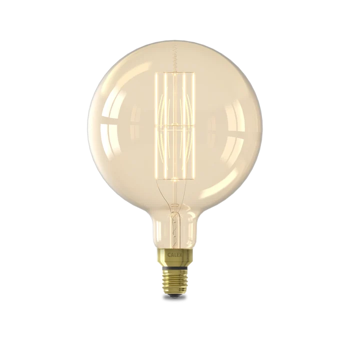 Calex Mega Globe Bulb - E27 - Filament - Gold