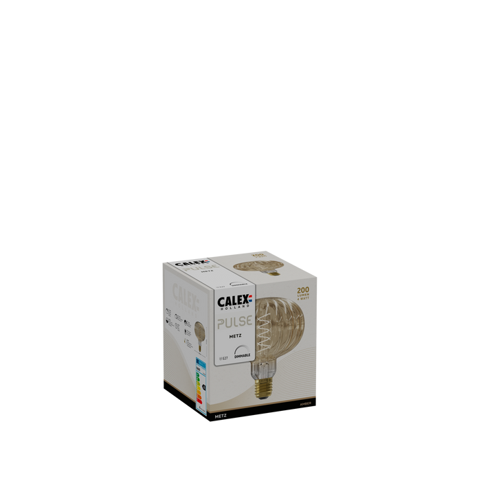 Calex Metz Bulb - E27 - Filament - Amber
