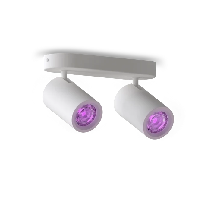 Calex Smart Ceiling Light - 2 Light Spot - White