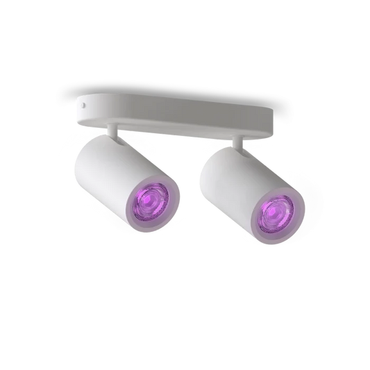 Calex Smart Ceiling Light - 2 Light Spot - White