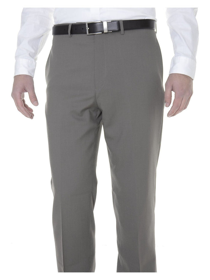 Calvin Klein Sale Pants 36X29 Calvin Klein Mens Slim Fit Taupe Herringbone Flat Front Wool Dress Pants