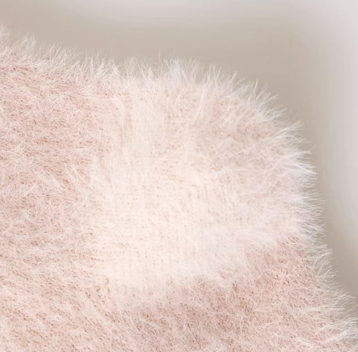 Caramella Winter Thickened Coral Fleece Mid-calf Socks 3 pairs