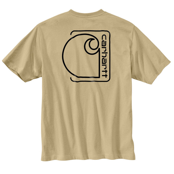 Carhartt Men's Relaxed Fit Lightweight Pocket Tee C Graphic