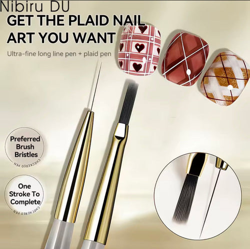 Caro Nail Art Brush - Set of 2pcs