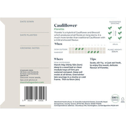 Cauliflower Seeds 'Fioretto'