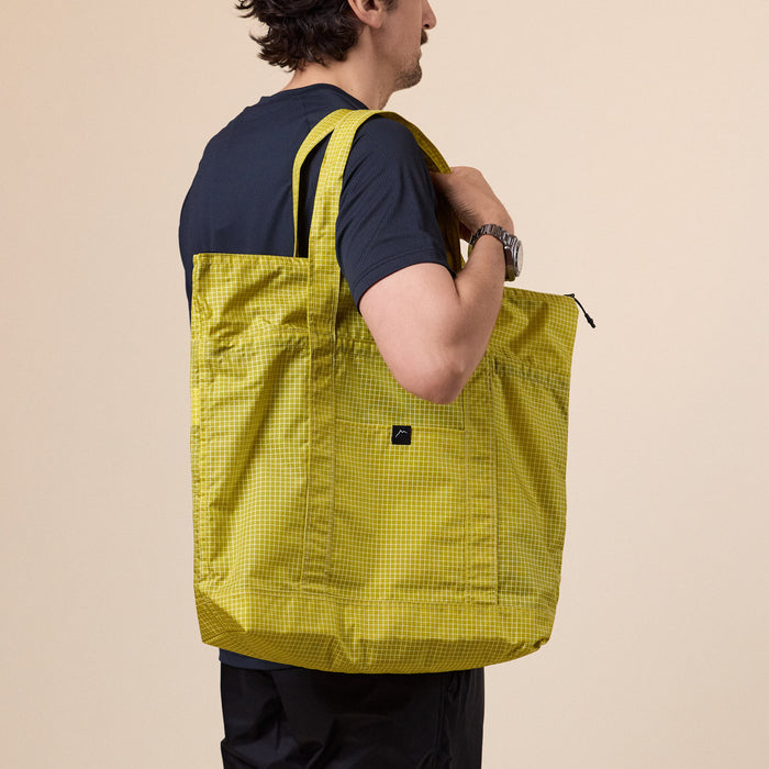CAYL "Climb As You Love" - Grid Tote Bag - Yellow Green