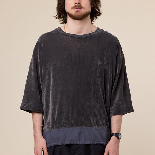 CCP - ST-AB107 Tulle Flocked T-Shirt - Grey