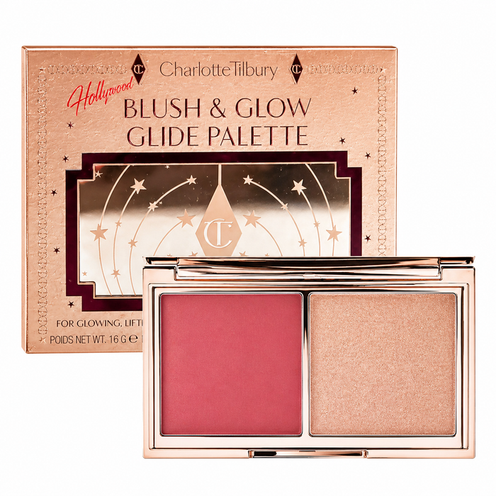 Charlotte Tilbury Hollywood Blush & Glow Glide Palette, 7.5 g, Tan to Deep