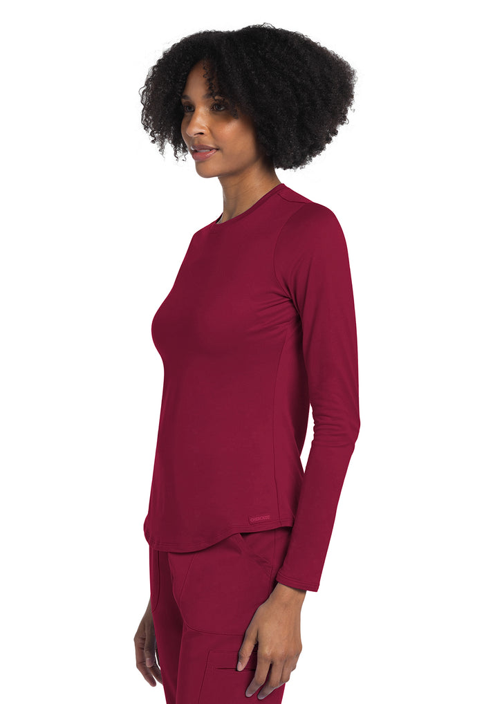 Cherokee Basics Long Sleeve Underscrub Knit Tee Shirt