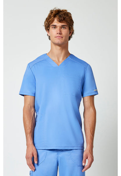 Cherokee Workwear Mens 1-Pocket V-Neck Tuck In Scrub Top