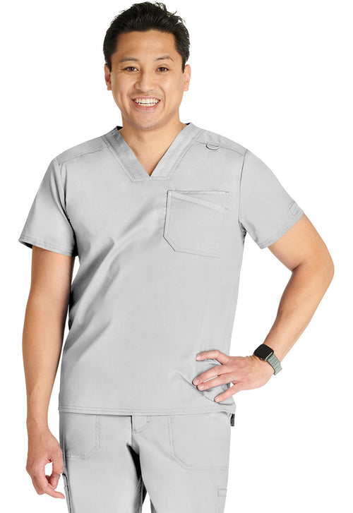 Cherokee Workwear Revolution Mens 1-Pocket Tuck In V-Neck Scrub Top