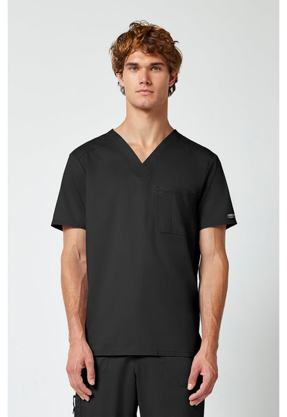 Cherokee Workwear Revolution Mens 1-Pocket Tuck In V-Neck Scrub Top