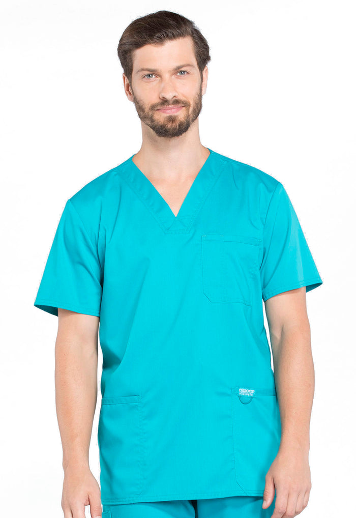 Cherokee Workwear Revolution Mens V-Neck Scrub Top
