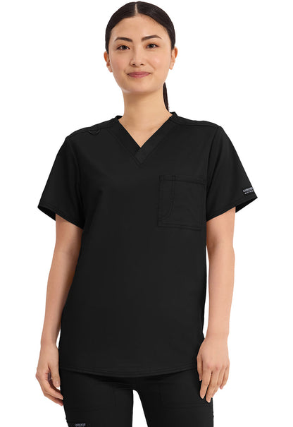 Cherokee Workwear Revolution Unisex 1-Pocket Tuck In V-Neck Scrub Top