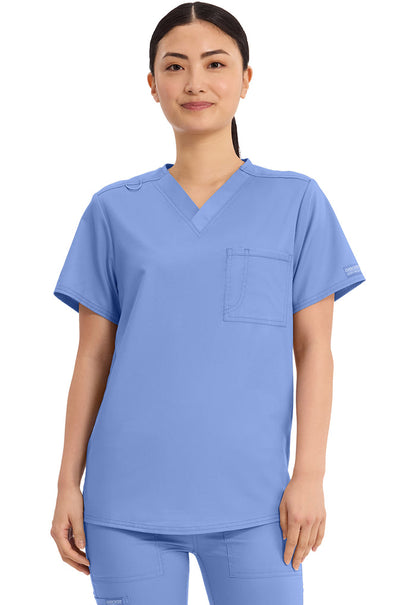 Cherokee Workwear Revolution Unisex 1-Pocket Tuck In V-Neck Scrub Top