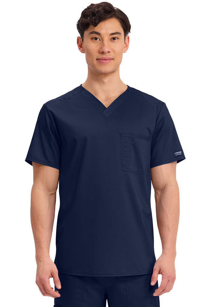 Cherokee Workwear Revolution Unisex 1-Pocket Tuck In V-Neck Scrub Top