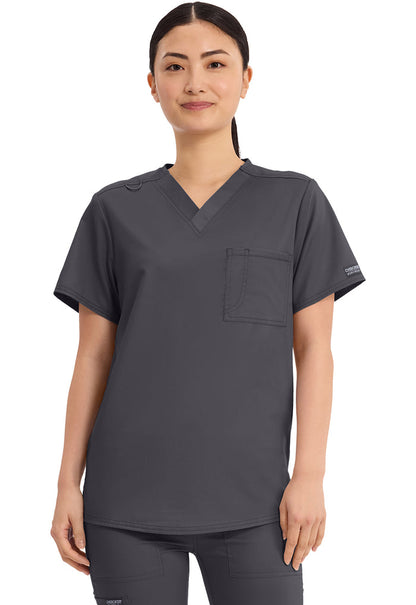 Cherokee Workwear Revolution Unisex 1-Pocket Tuck In V-Neck Scrub Top