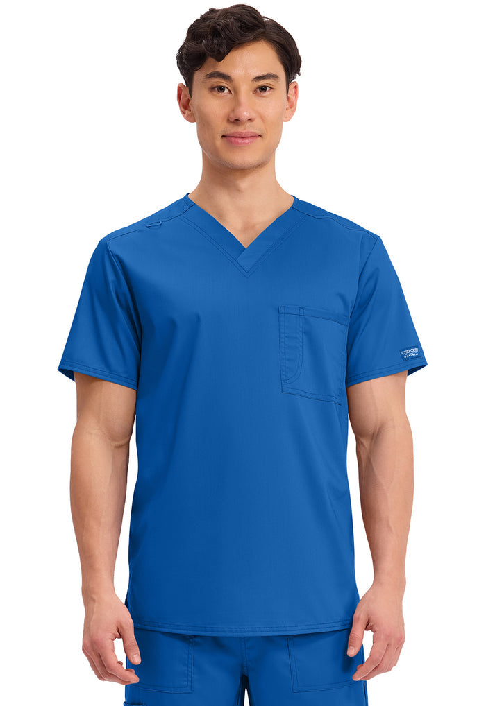 Cherokee Workwear Revolution Unisex 1-Pocket Tuck In V-Neck Scrub Top