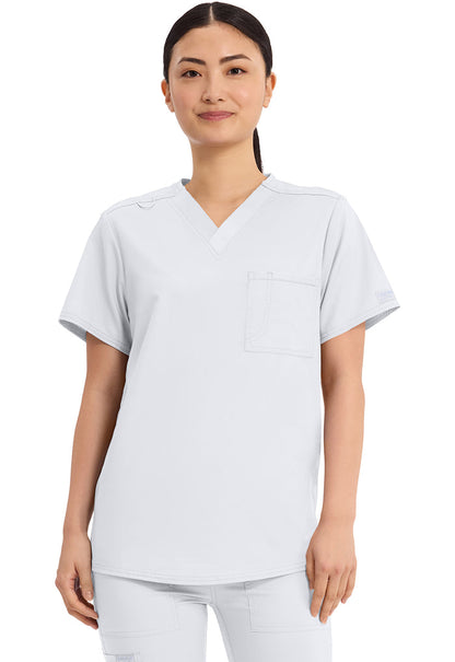 Cherokee Workwear Revolution Unisex 1-Pocket Tuck In V-Neck Scrub Top