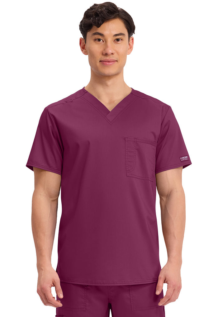 Cherokee Workwear Revolution Unisex 1-Pocket Tuck In V-Neck Scrub Top