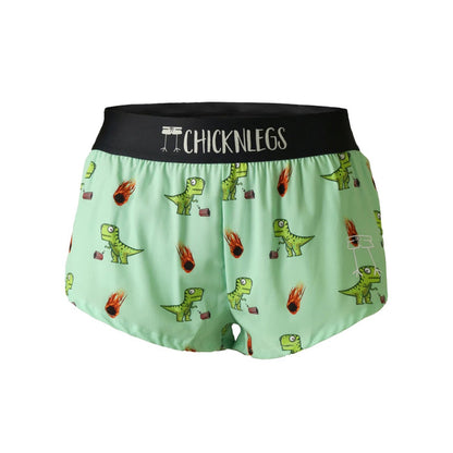 ChicknLegs Women's Dino-sore Split Shorts 1.5"