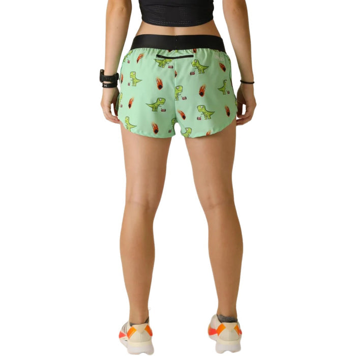 ChicknLegs Women's Dino-sore Split Shorts 1.5"