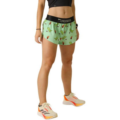 ChicknLegs Women's Dino-sore Split Shorts 1.5"
