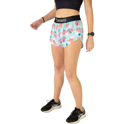 ChicknLegs Women's Flying Pigs Split Shorts 1.5"