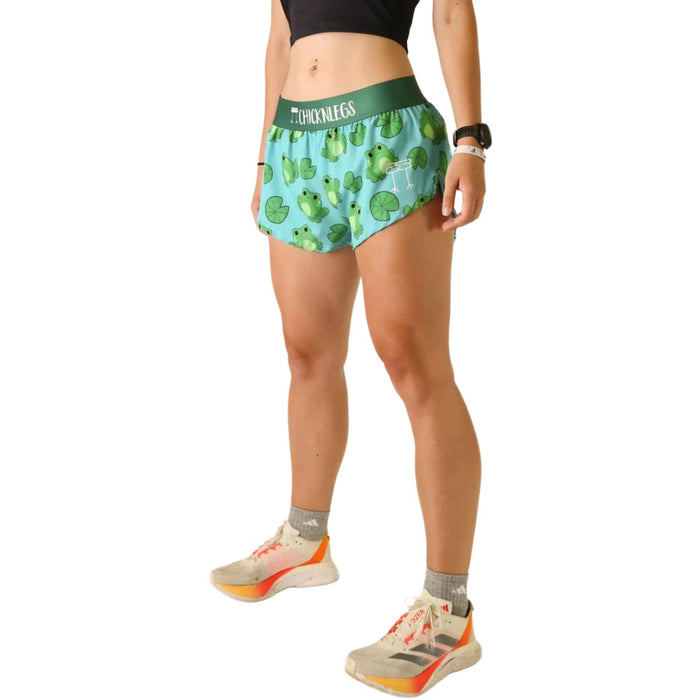 ChicknLegs Women's Froggies Split Shorts 1.5"