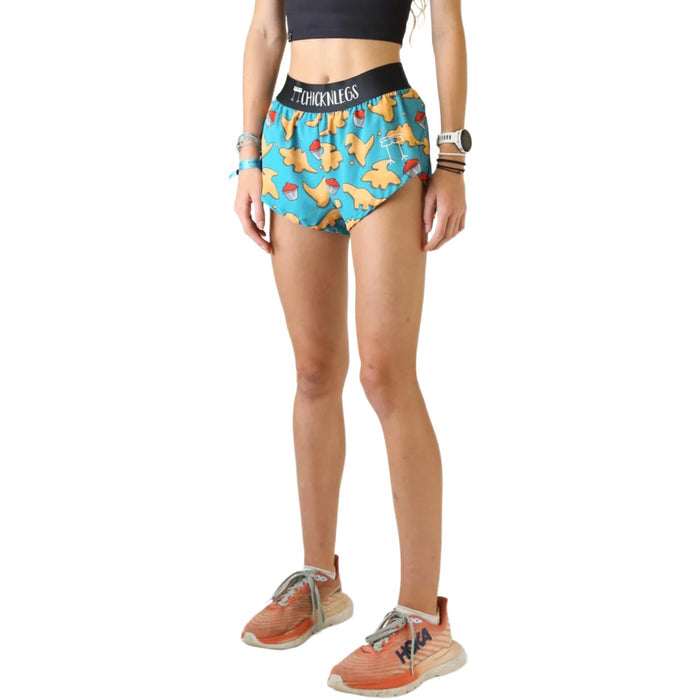 ChicknLegs Women's Nuggets Split Shorts 1.5"