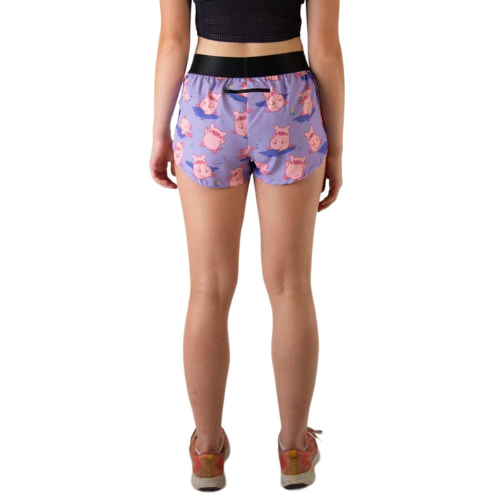ChicknLegs Women's Piggies Split Shorts 1.5"