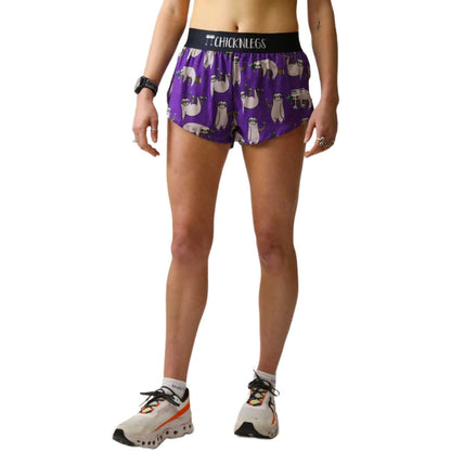 ChicknLegs Women's Sloths Split Shorts 1.5"