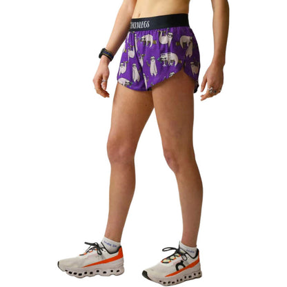 ChicknLegs Women's Sloths Split Shorts 1.5"