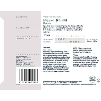 Chilli Seeds 'Demon'